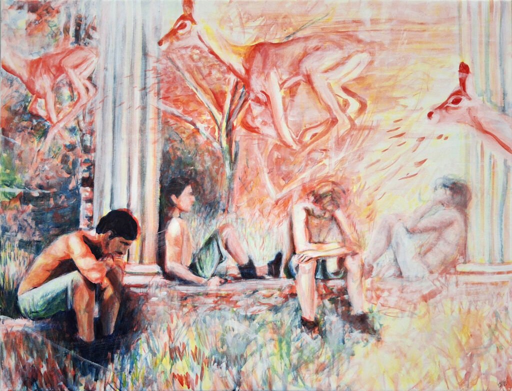 2024 - 73x97 cm - pigments et liant acrylique sur toile - Copyrights ADAGP, paris 2024